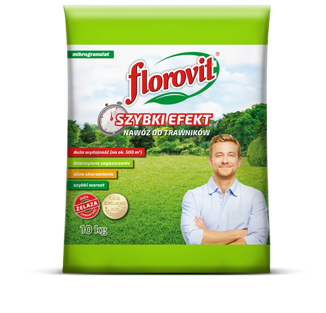 Удобрение для газонов "Быстрый эффект" 10кг. FLOROVIT